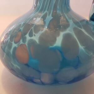 Handcrafted Blue Glass Perfume Bottle